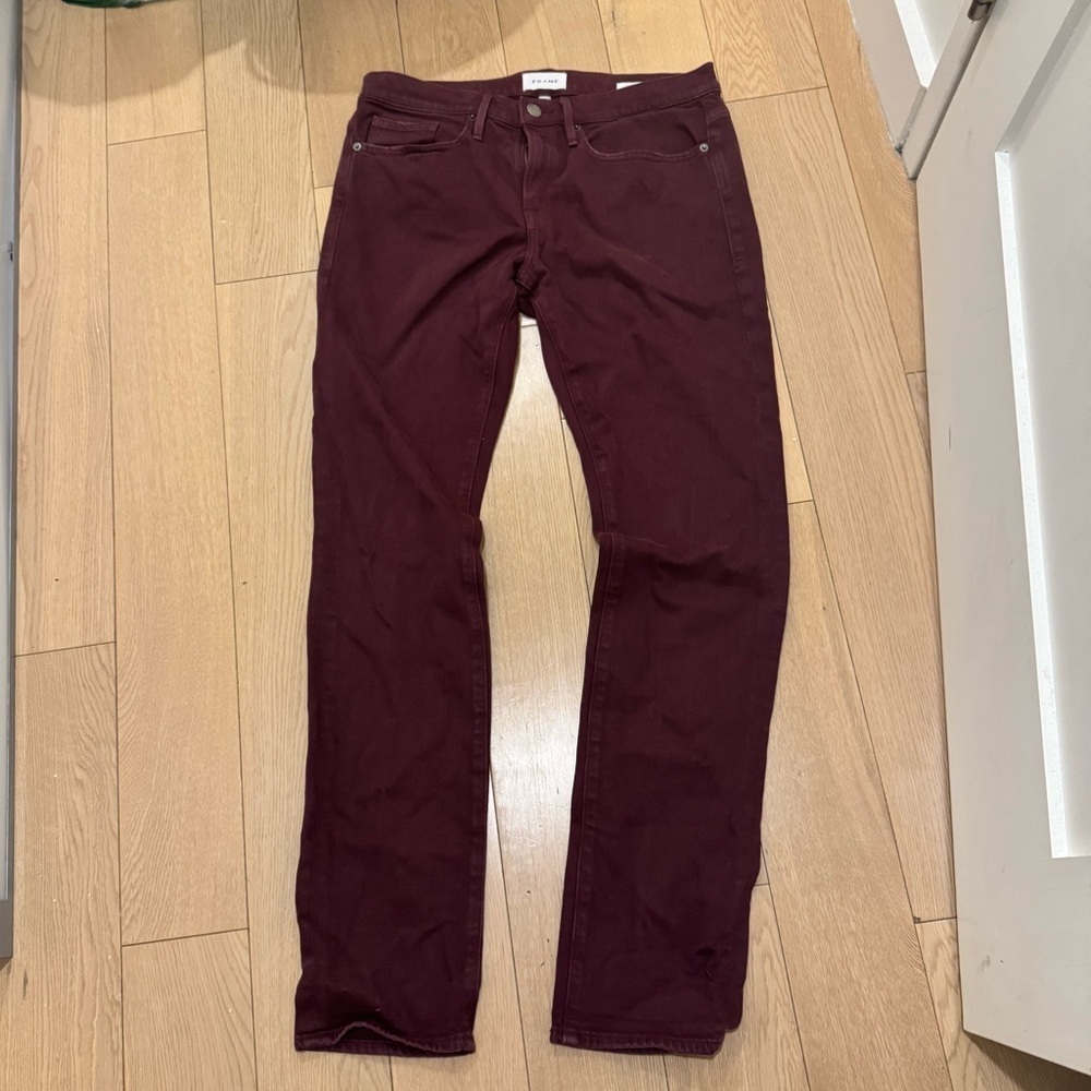 Frame Men’s Burgundy Denim